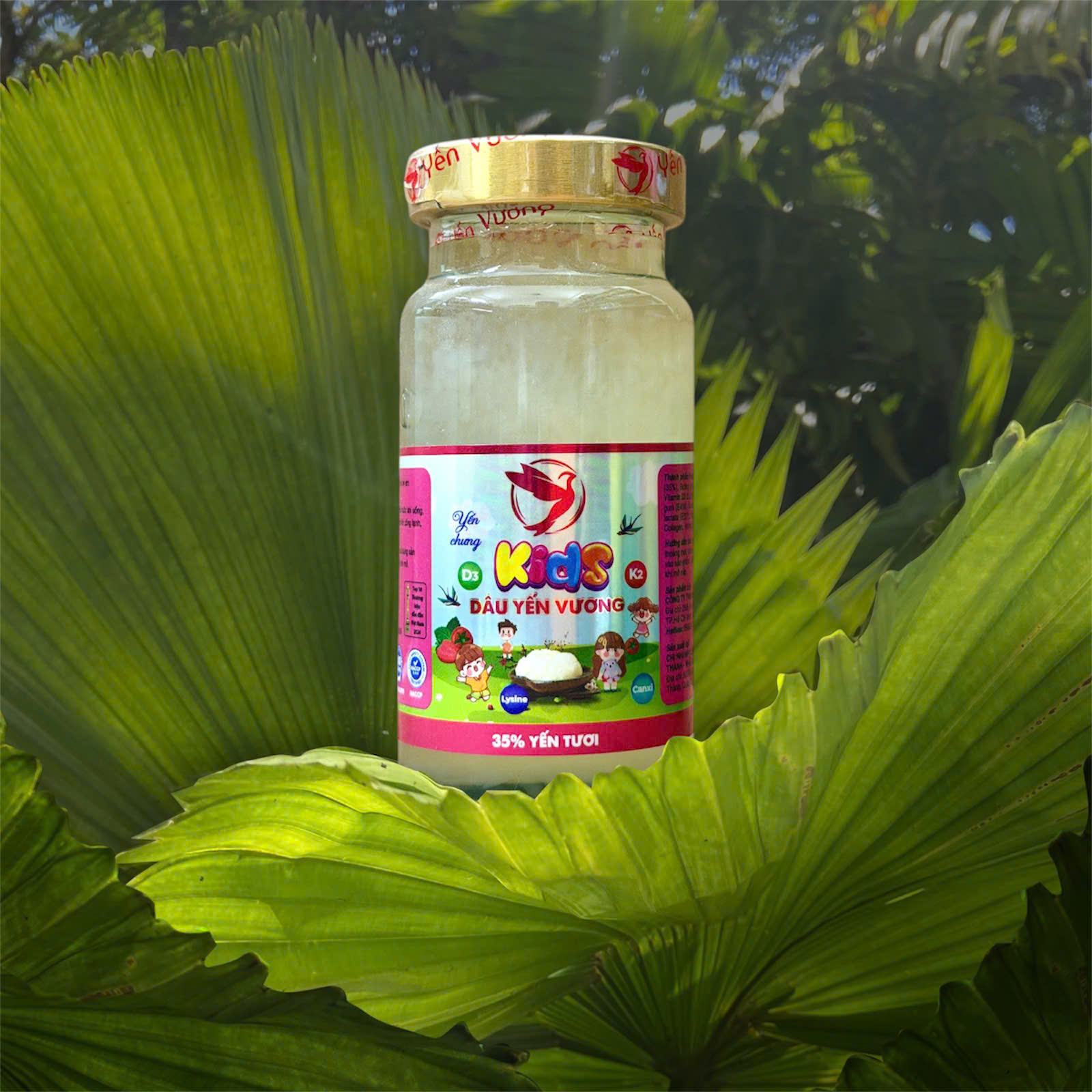 Hũ yến Vương 140ml Kids Dâu